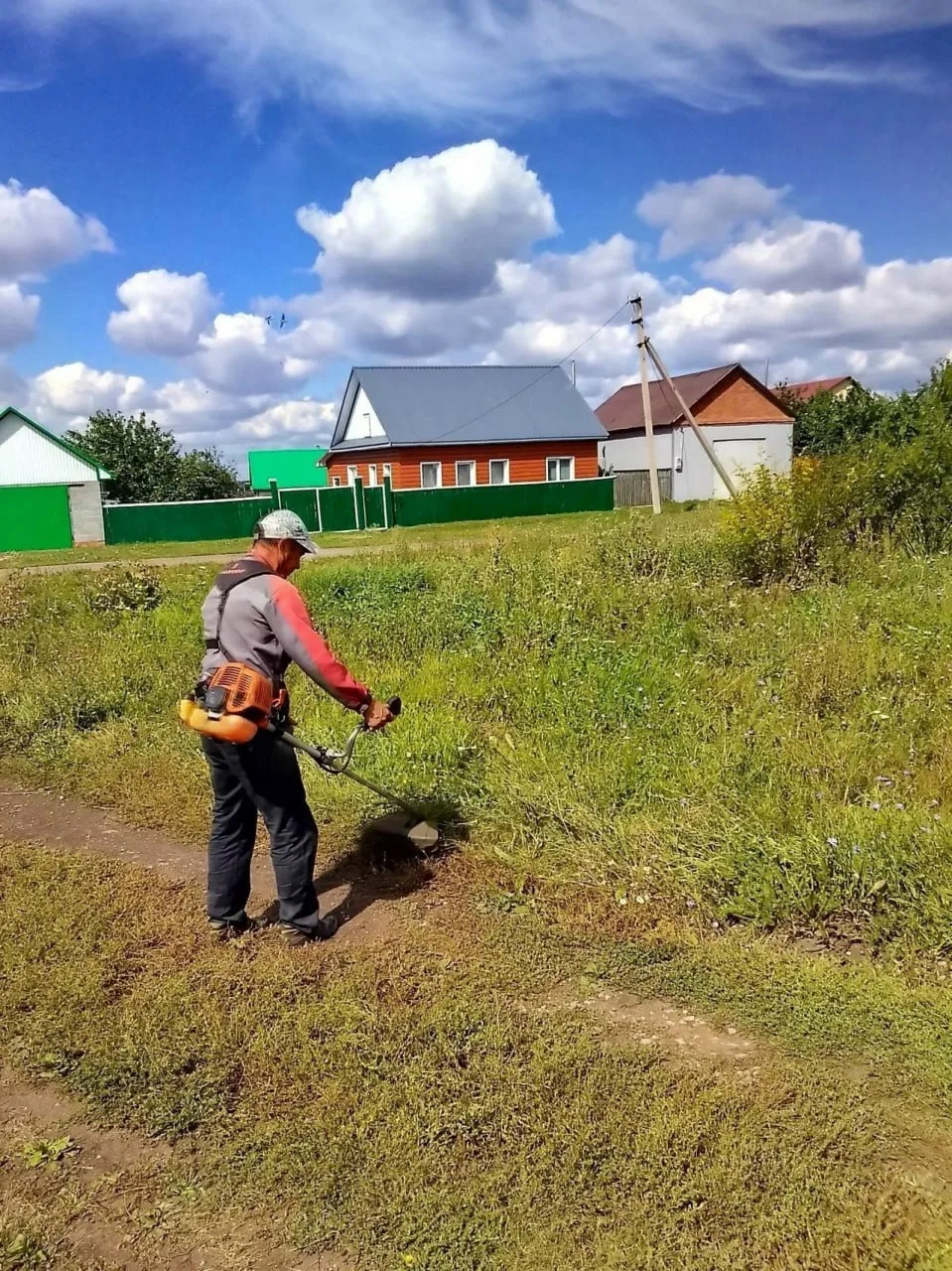 🌱 Покос травы провели в Стерлитамакском районе
