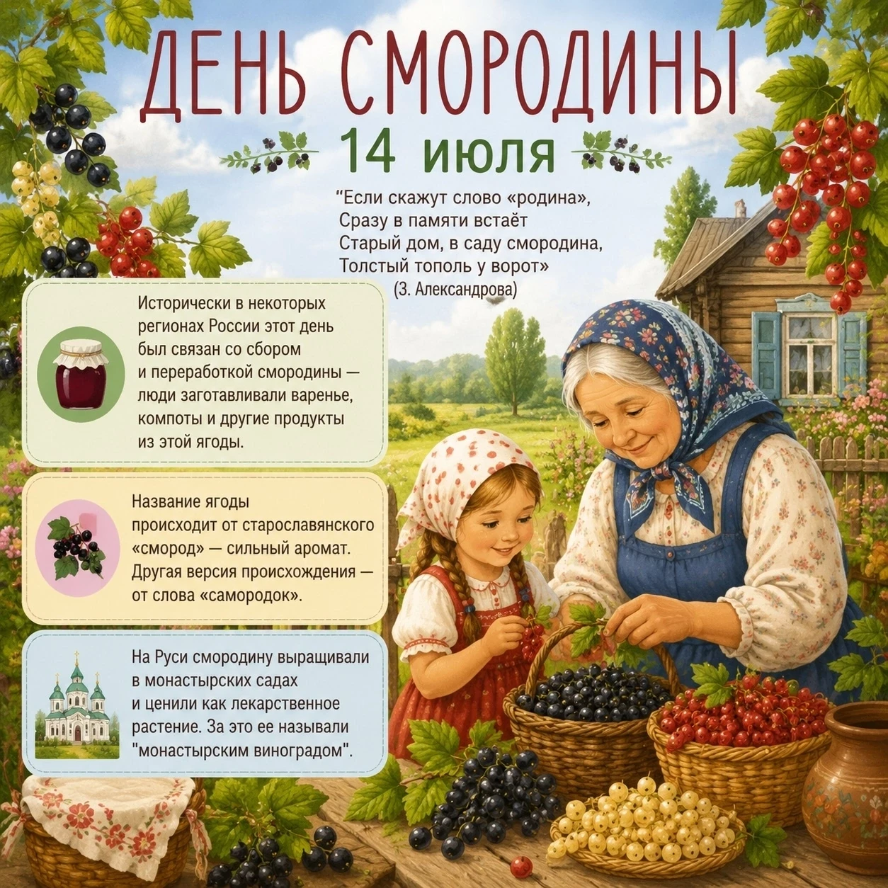 🫐День смородины — 14 июля!