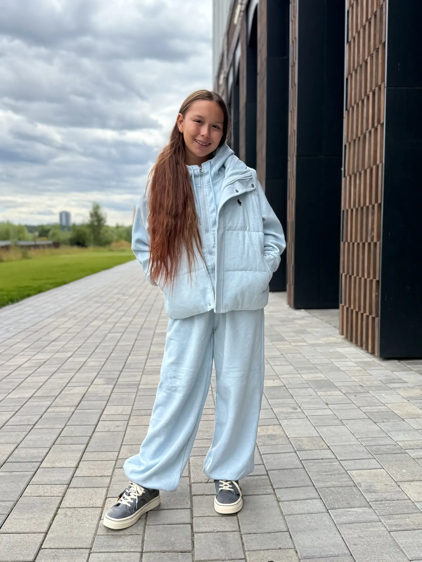 Стильная тройка😍В небесно голубом и сером цвете😍Цена:3799₽