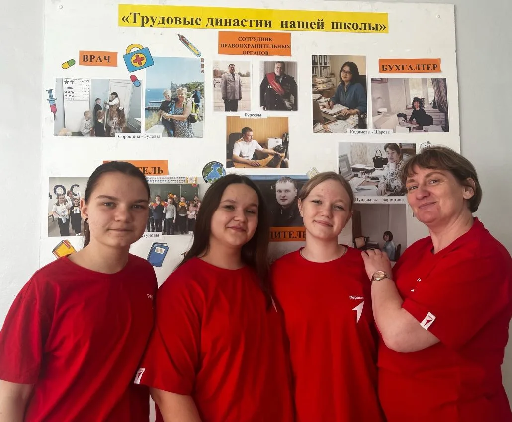 📌Всероссийская акция «Мой труд – мой старт» | Выставка «Трудовые династии нашей школы»...