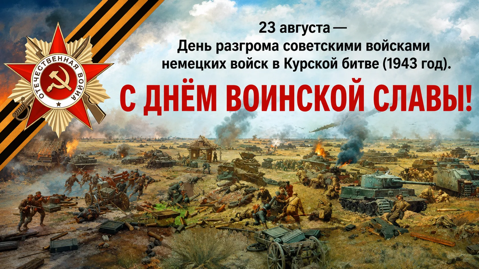 🇷🇺 23 августа — День воинской славы России!