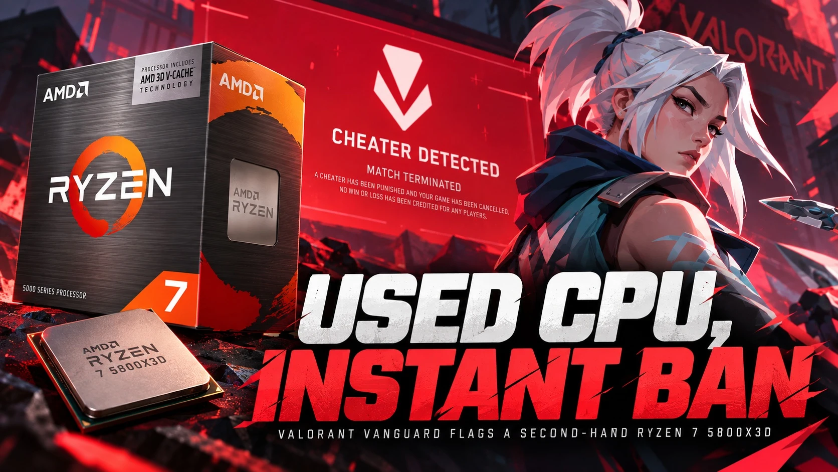 Бан по CPU: игрока заблокировали за Б/У Ryzen 7 5800X3D.