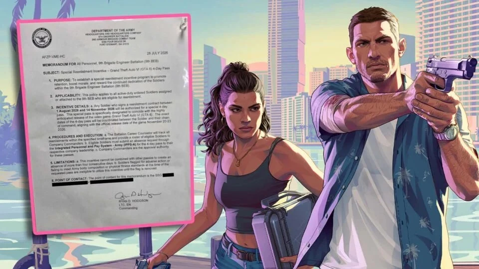 В сети нашли армейский документ с выходными на релиз GTA VI