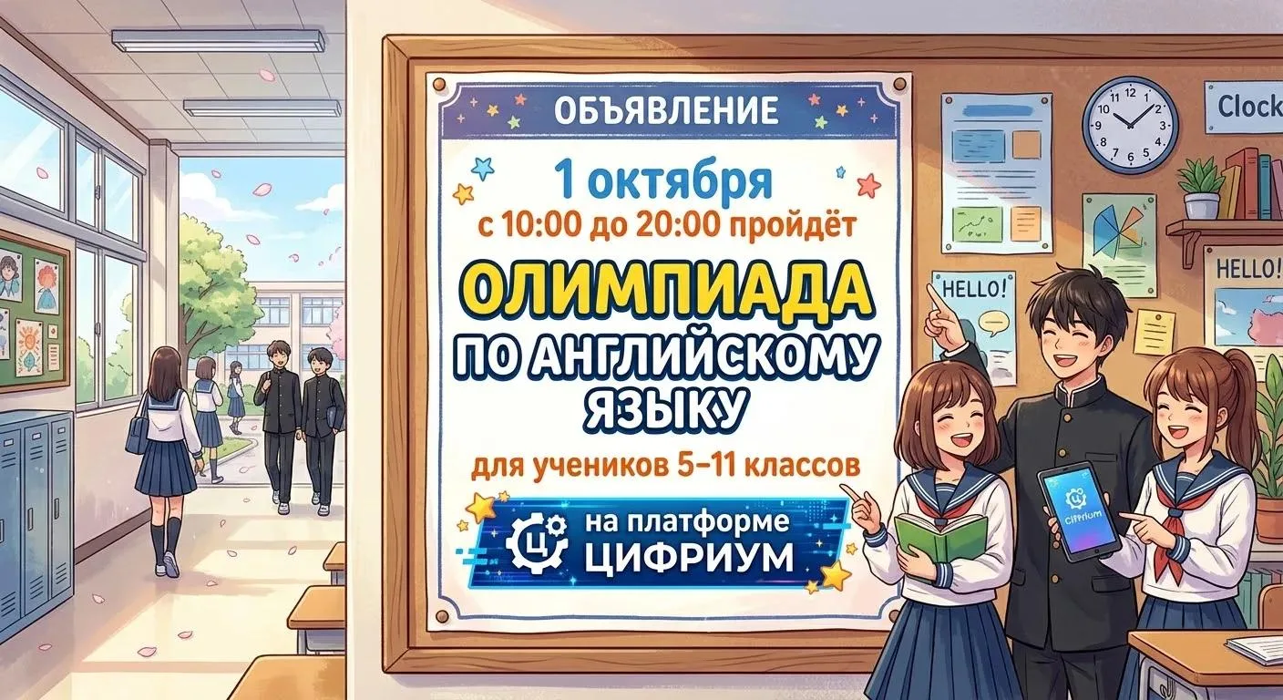 Всероссийская олимпиада школьников! Проверьте свой английский!!!