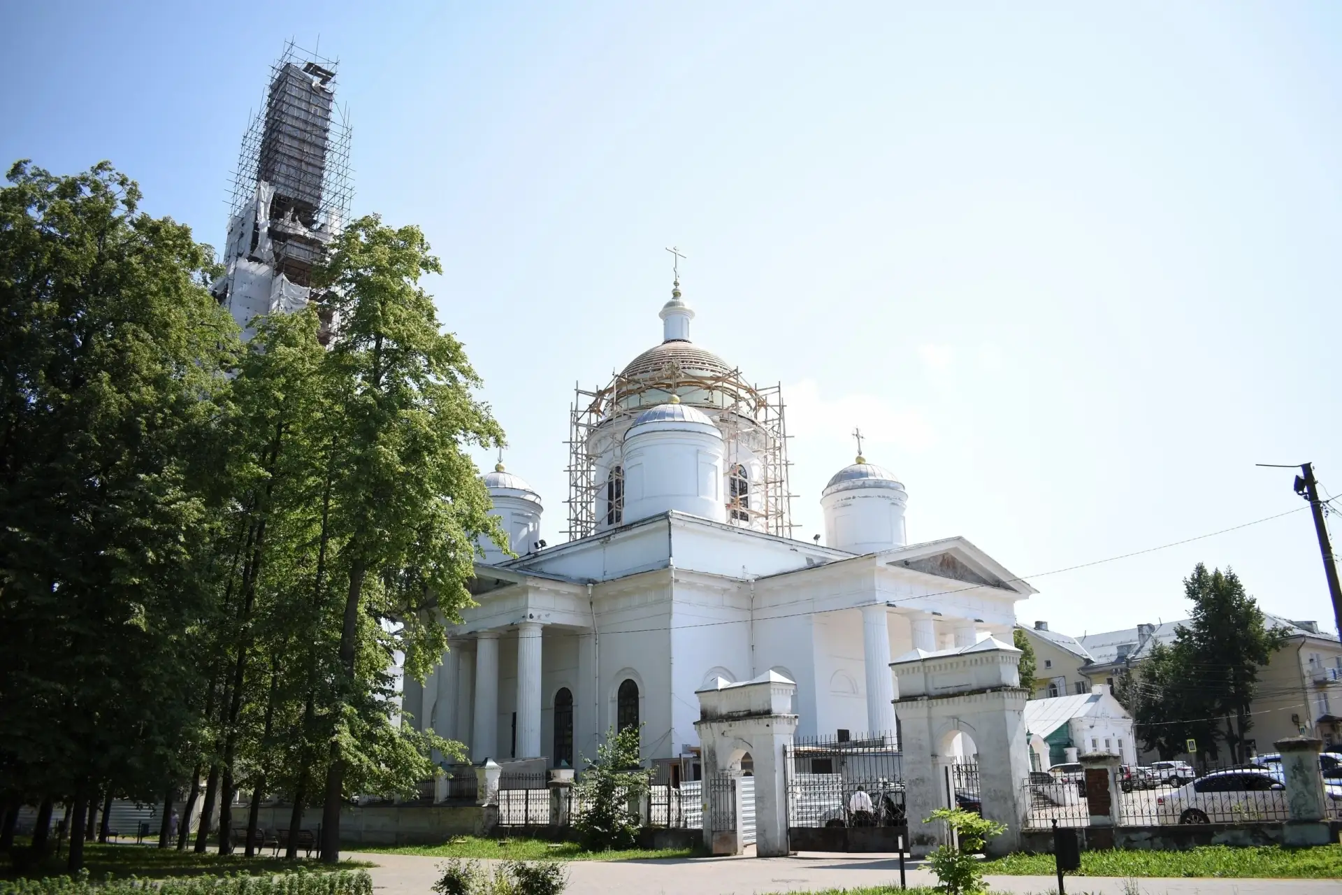 ✨ Центральному куполу Троицкого собора Кинешмы возвращают исторический облик