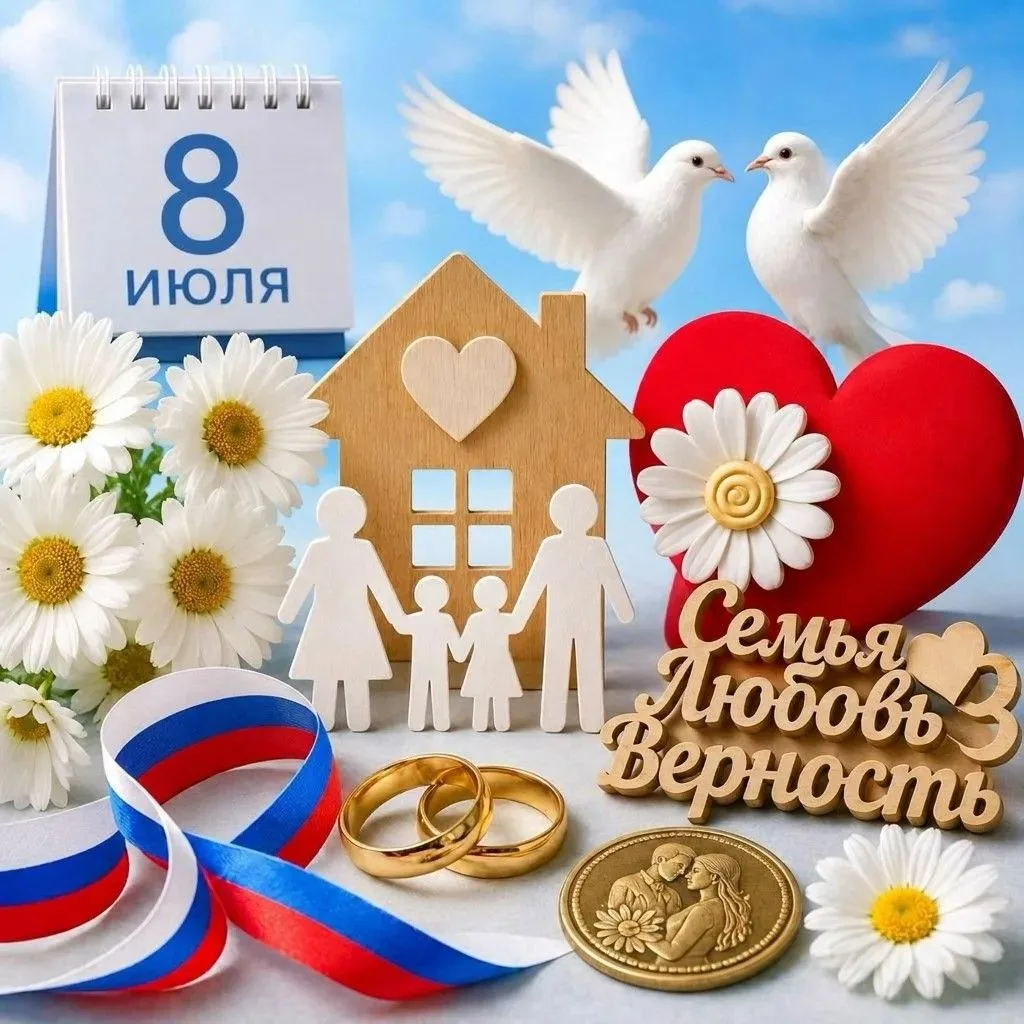 Символы Дня семьи, любви и верности🌼