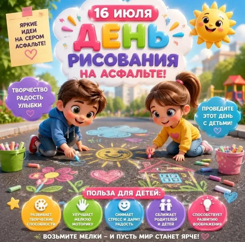Рисуем мелками 🙌