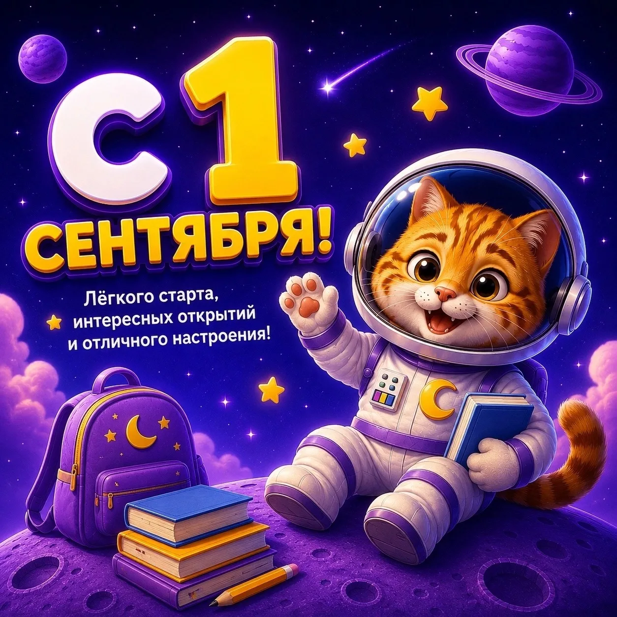 🐾 С 1 сентября, дорогие родители и наши маленькие волшебники! 🎒