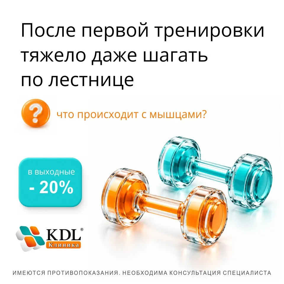 🏋️ После первой тренировки тяжело даже по лестнице: что происходит с мышцами?