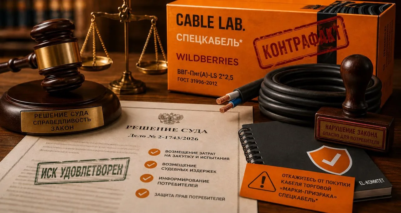 Дела судебные: CABLE LAB. СПЕЦКАБЕЛЬ*. WILDBERRIES
 
На прошедшей неделе Кировский районный суд г. С