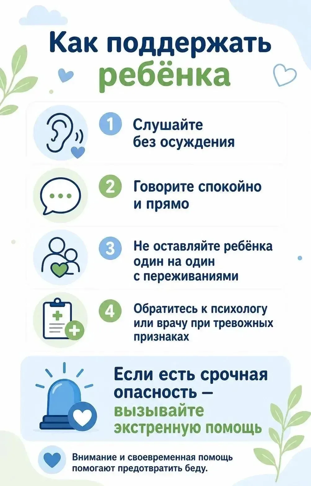 📎Памятка для родителей.

Если ребёнок стал замкнутым, говорит о безнадёжности, раздаёт вещи, пишет 