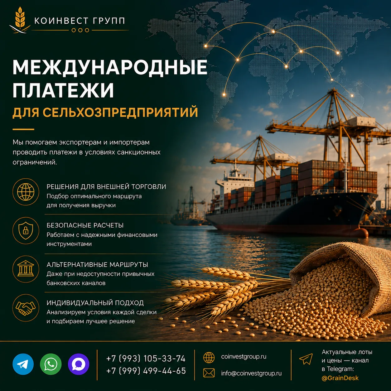 МЕЖДУНАРОДНЫЕ ПЛАТЕЖИ ДЛЯ СЕЛЬХОЗПРЕДПРИЯТИЙ В УСЛОВИЯХ САНКЦИЙ