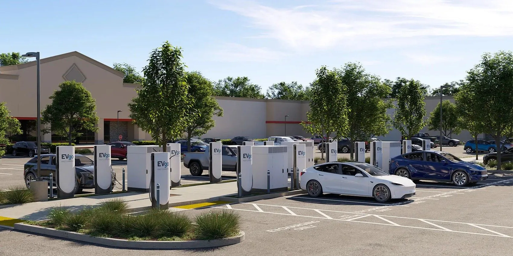 🇺🇸 Тесла-зарядка без Теслы: EVgo ставит на свою сеть самое свежее железо Supercharger...