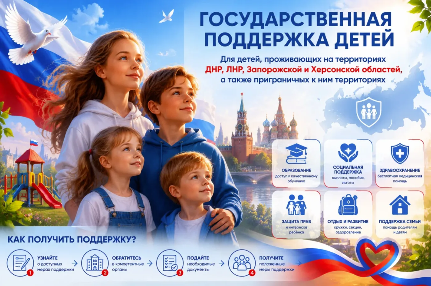 ⚡️⚡️⚡️В Российской Федерации для детей, проживающих на территориях Донецкой Народной Республики, Луг