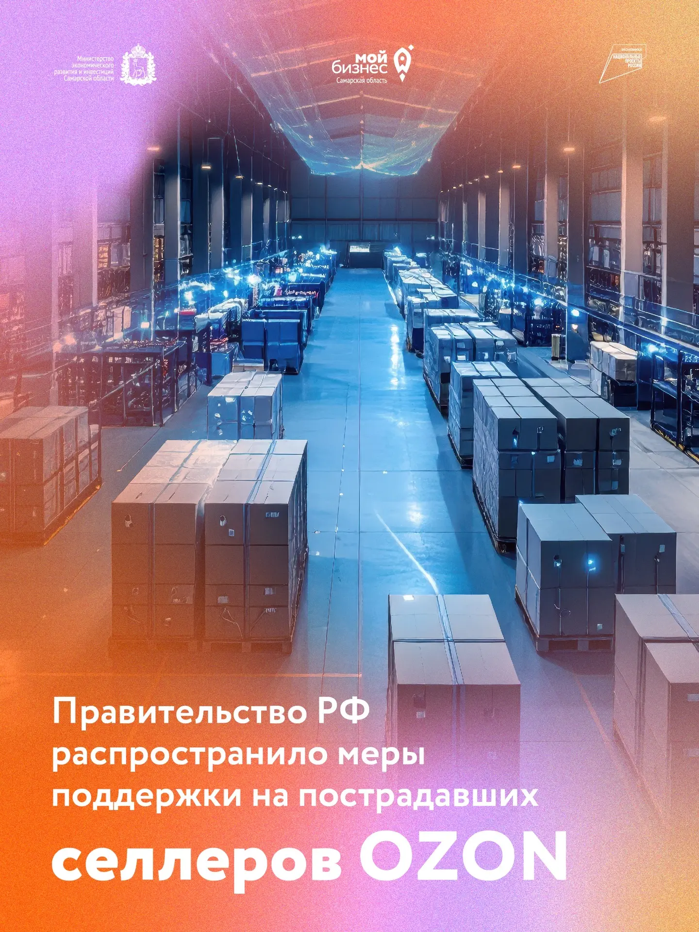 Правительство РФ расширило меры поддержки на пострадавших селлеров Ozon