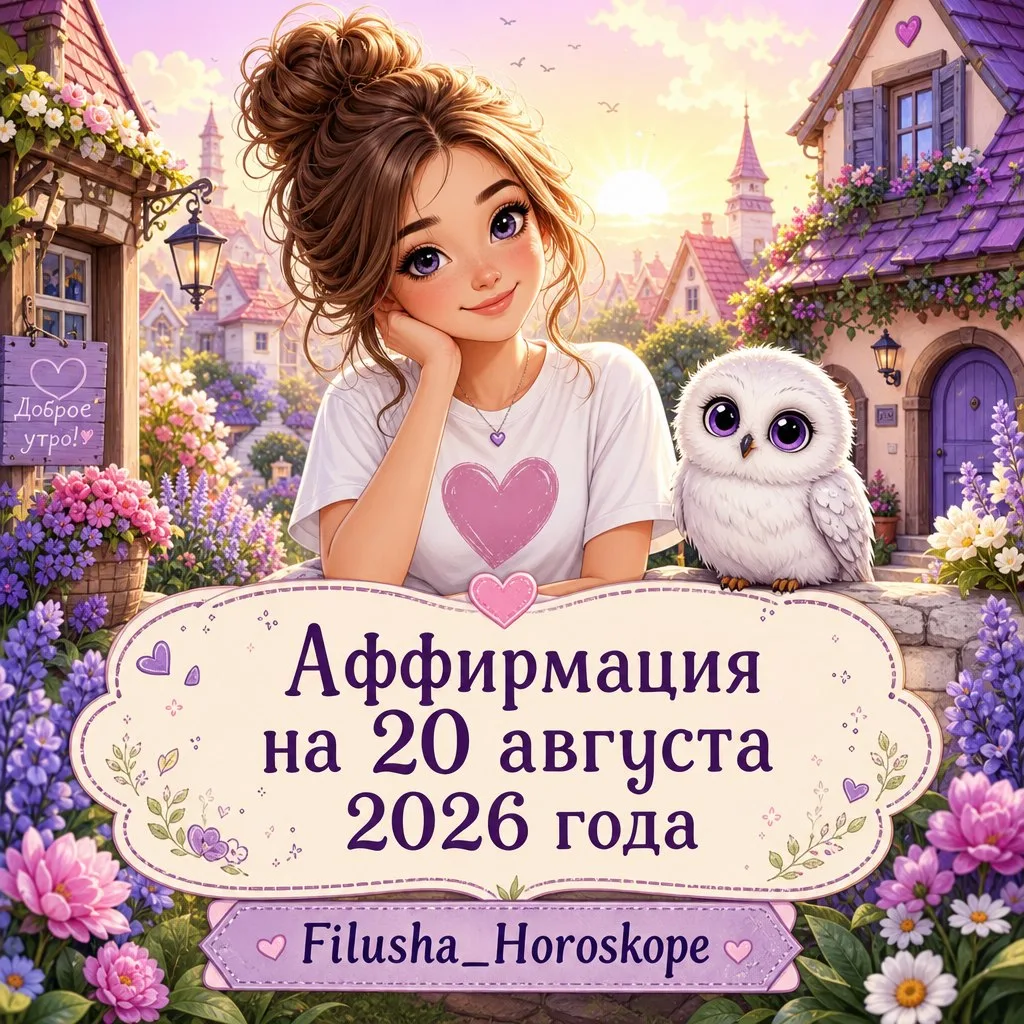 ✨Аффирмация дня - 20.08.2026✨