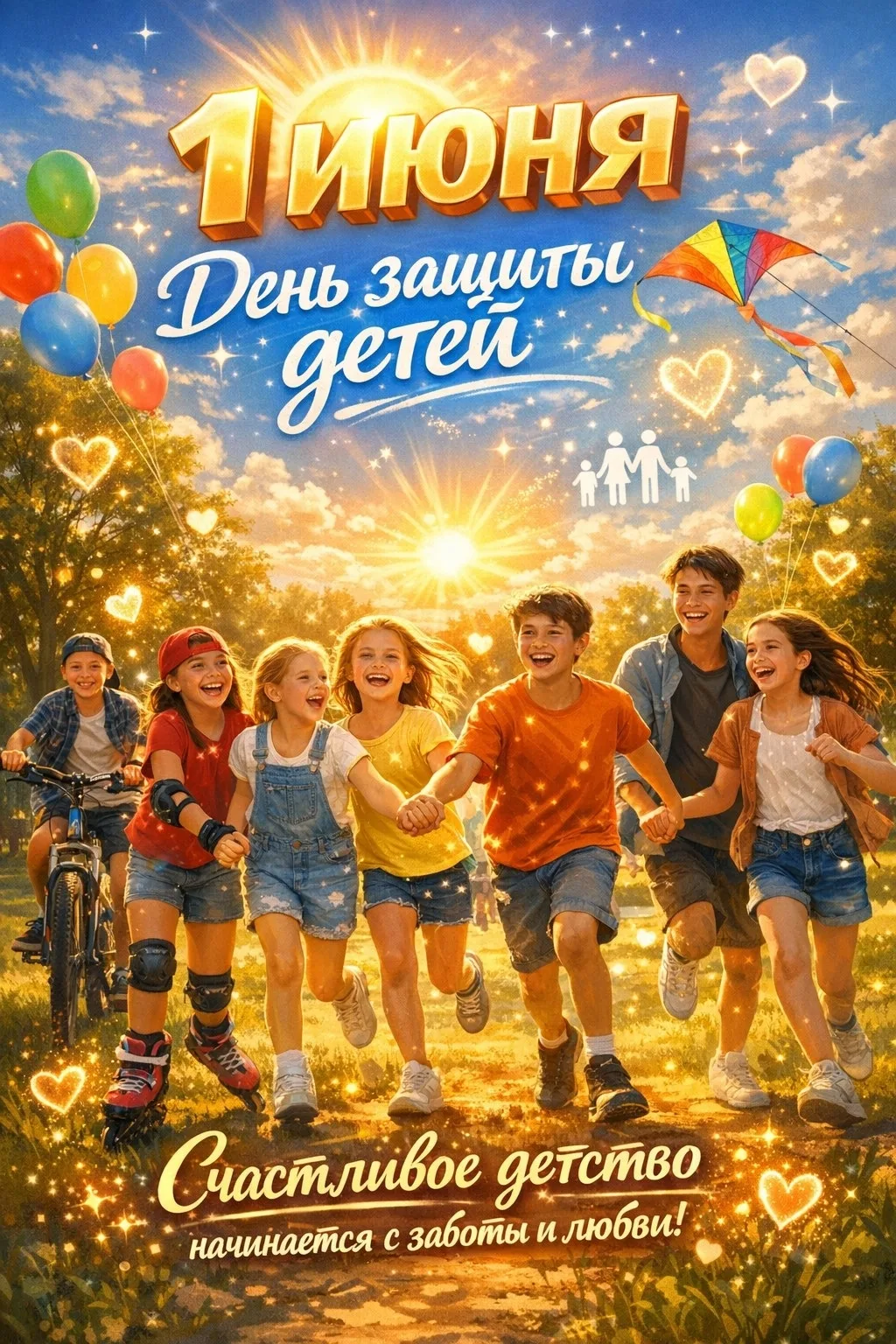 С 1 июня, друзья! С Международным днём защиты детей!🌞

Детство — это не просто возраст, это целая в