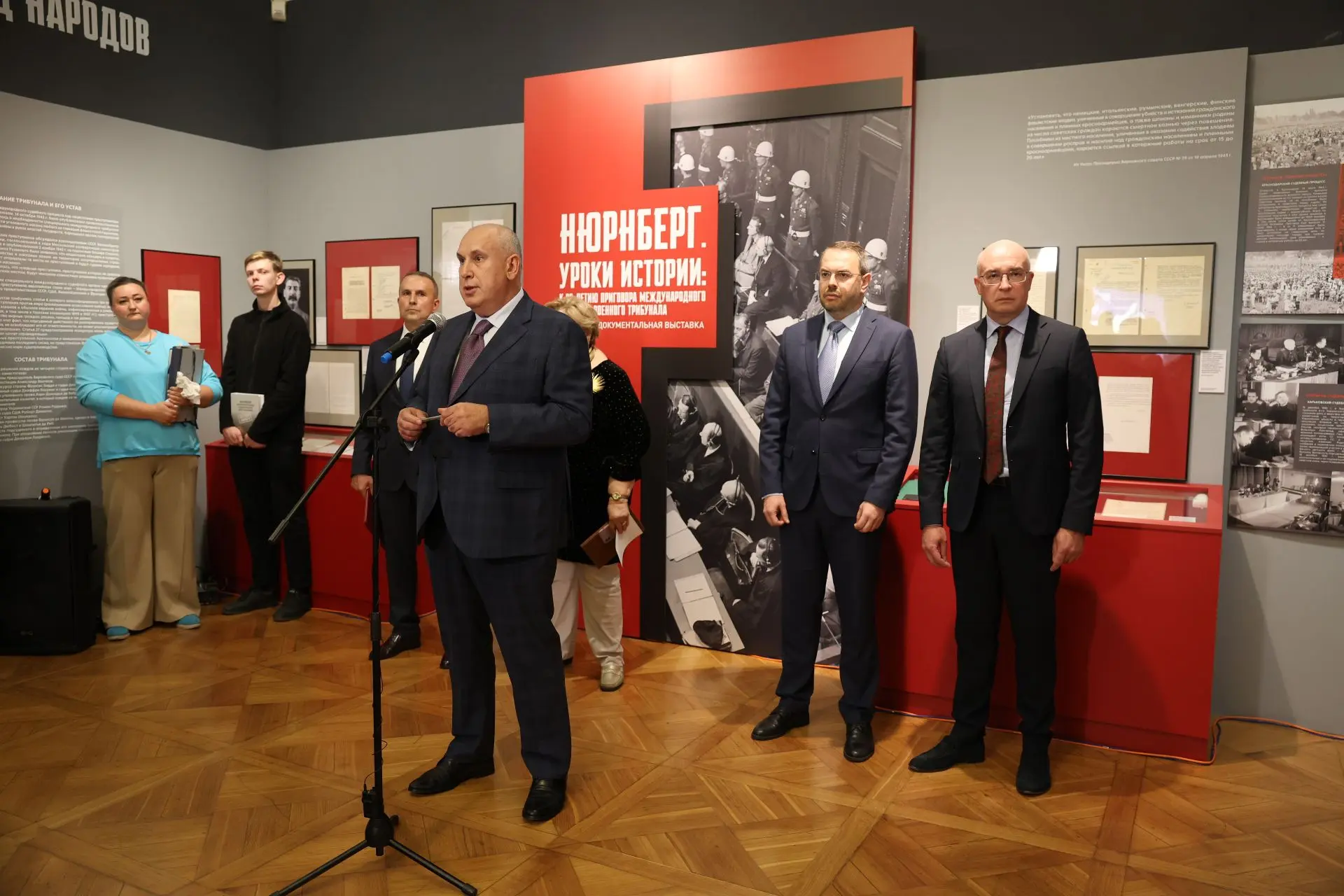 Историко-документальная выставка «Нюрнберг. Уроки истории» открылась в Выставочном зале...