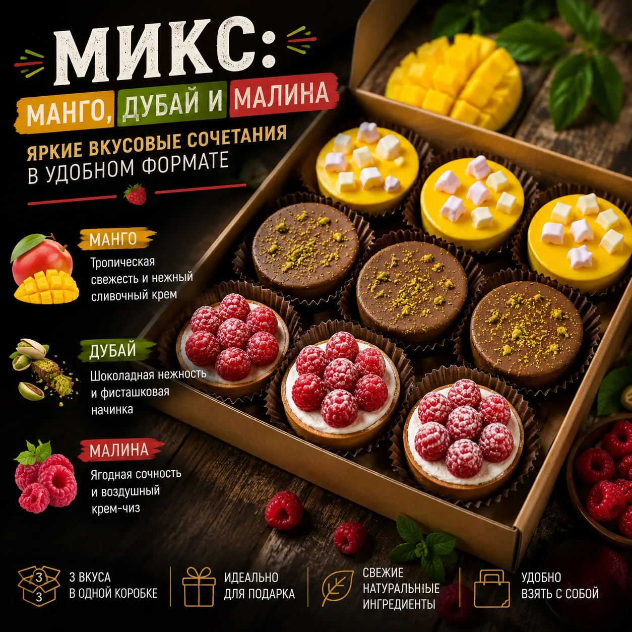 🧁ЛЮБИМЫЕ ДЕСЕРТЫ В НАЛИЧИИ.