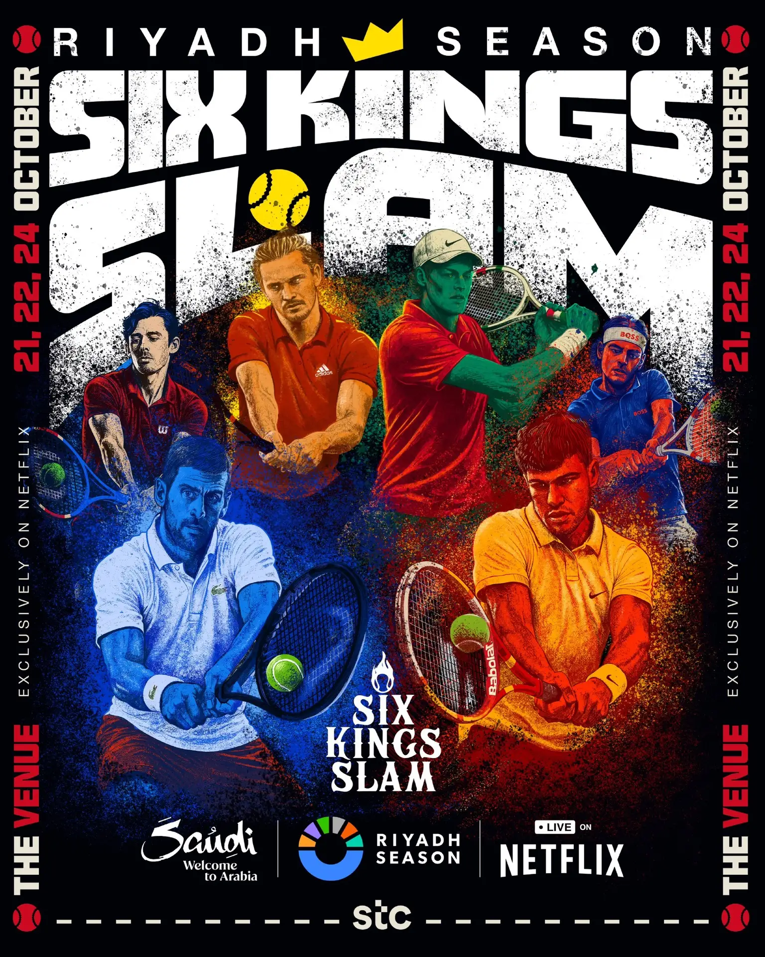 🇸🇦 В октябре в Эр-Рияде снова состоится выставочный Six Kings Slam

👉 На турнире сыграют Алькарас