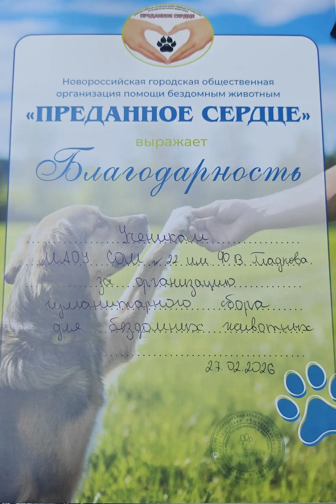 🐾 А сегодня — настоящий праздник души!  Волонтёры отряда «Добро 22» отправились в гости в приют «Пре