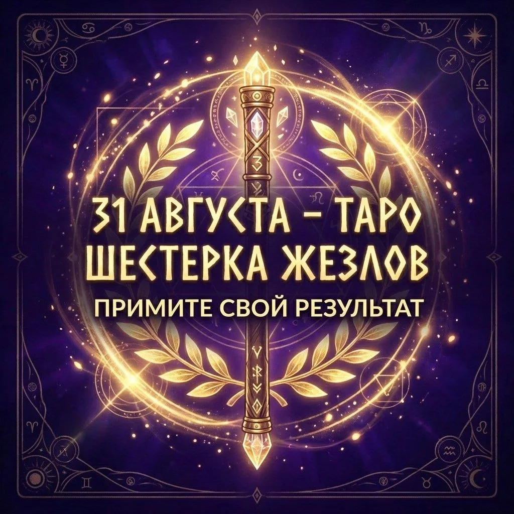 31 АВГУСТА – ШЕСТЕРКА ЖЕЗЛОВ: ПРИМИТЕ СВОЙ РЕЗУЛЬТАТ