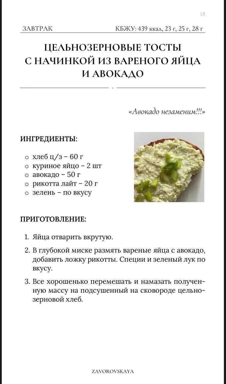 Сегодня в рубрике #люблюготовить тосты с начинкой из вареного яйца, авокадо и рикотты.

Рецепт на пе