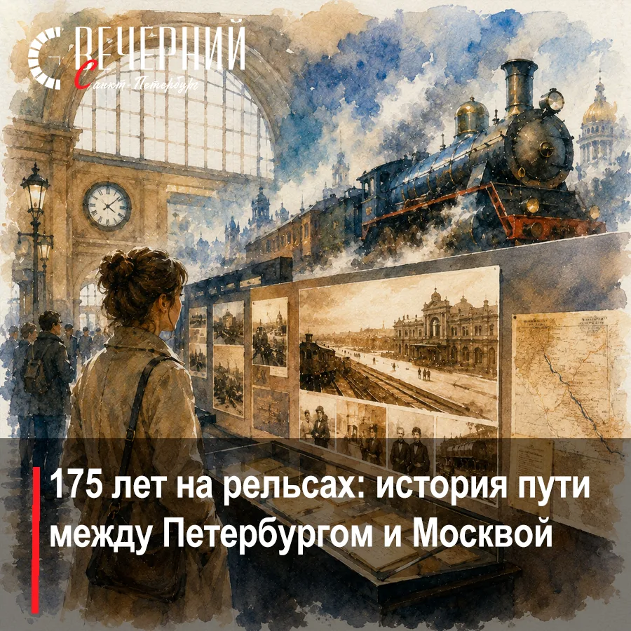 🚂  История маршрута Петербург — Москва появилась на Московском вокзале