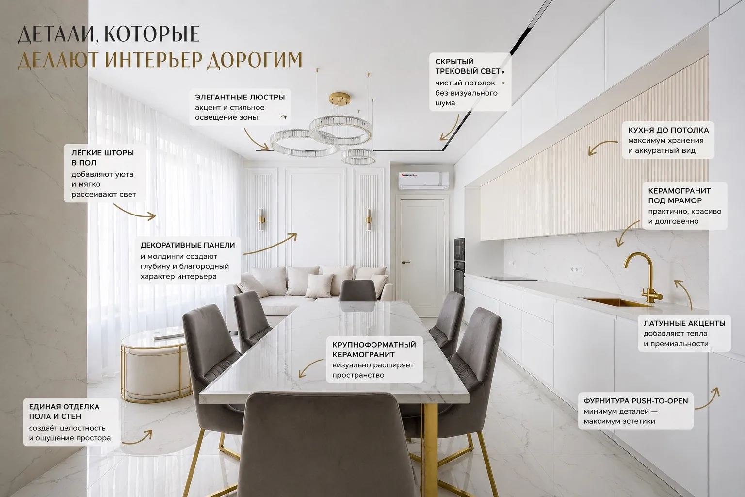Дорогой интерьер - это не всегда дорогая мебель.
