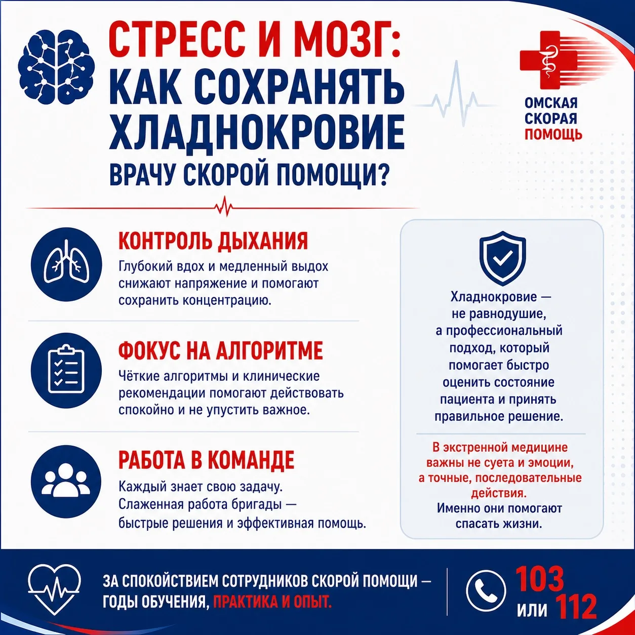 🧠 Стресс и мозг: как сохранять хладнокровие врачу скорой помощи?