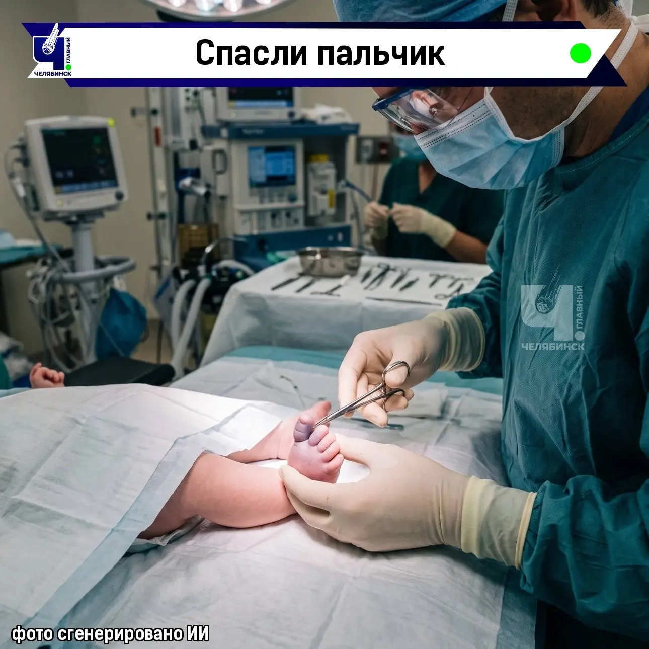 🙏🏻 Сотворили чудо: челябинские хирурги спасли палец младенцу