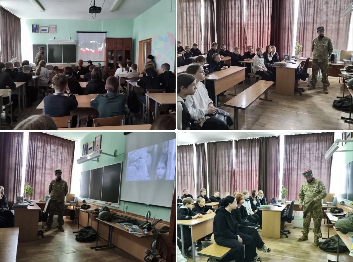 Накануне Дня Победы в школе посёлка Горный прошла особенная встреча. К нам приехал Шлюшинский Алекса