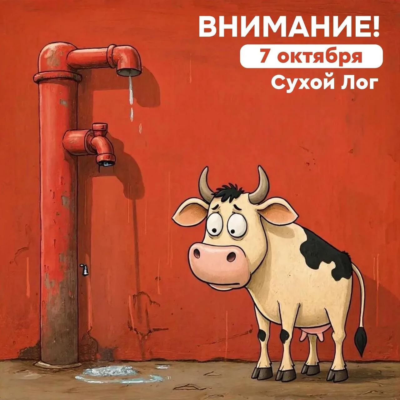 🚱Внимание жителей Сухого Лога!