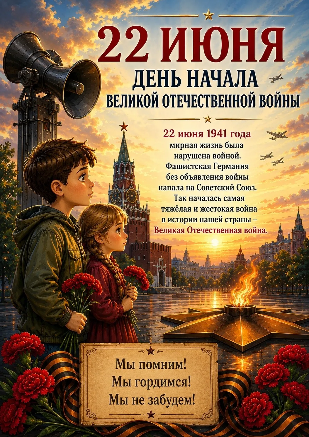 22 июня в России — День памяти и скорби.