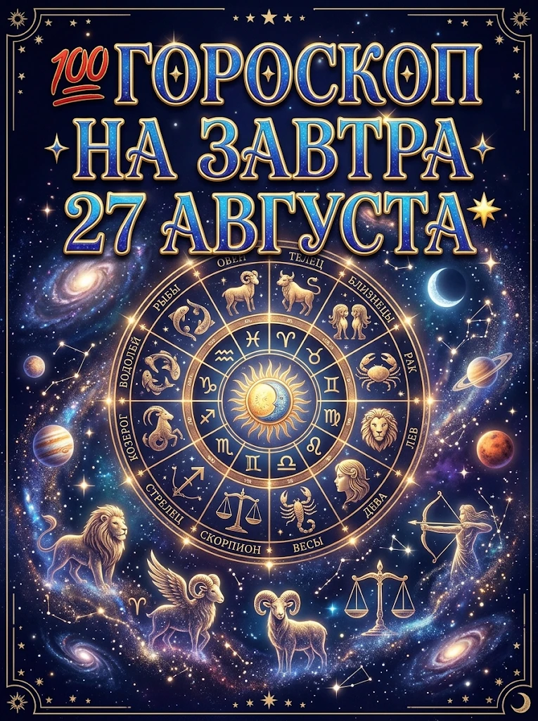 💯 Гороскоп на завтра 27 августа 🌟