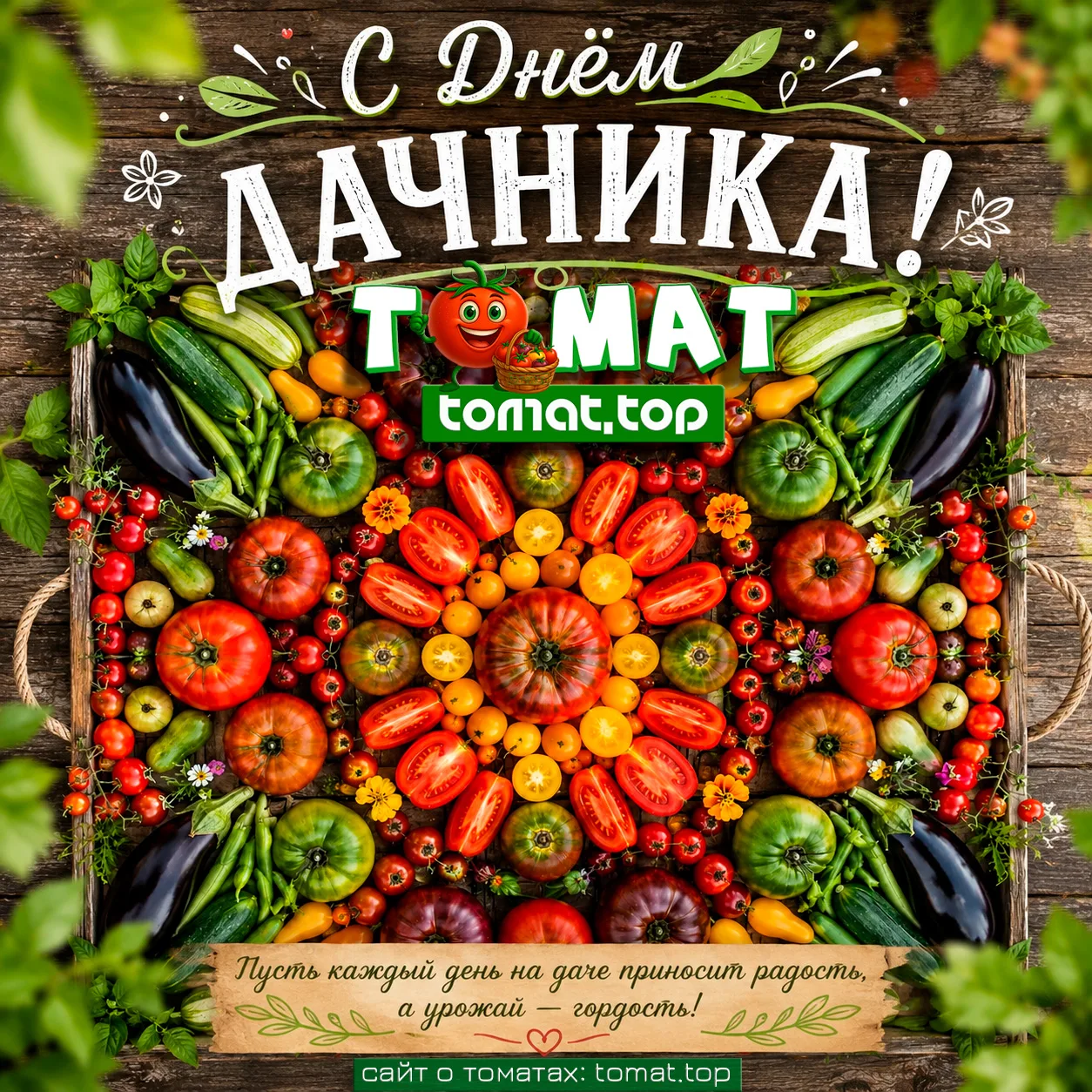🌿🍅 С Днём дачника! 🍅🌿

От всей души поздравляю вас с Днём дачника!

Пусть ваши томаты всегда буд