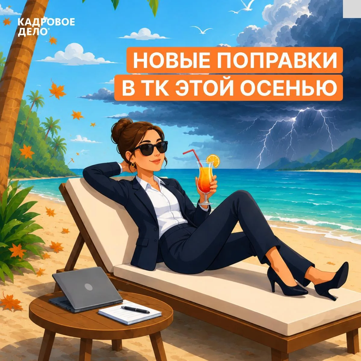 🍹 Пока вы отдыхаете, изменения в ТК уже летят осенними тучами

В календаре отпуска, короткие недели