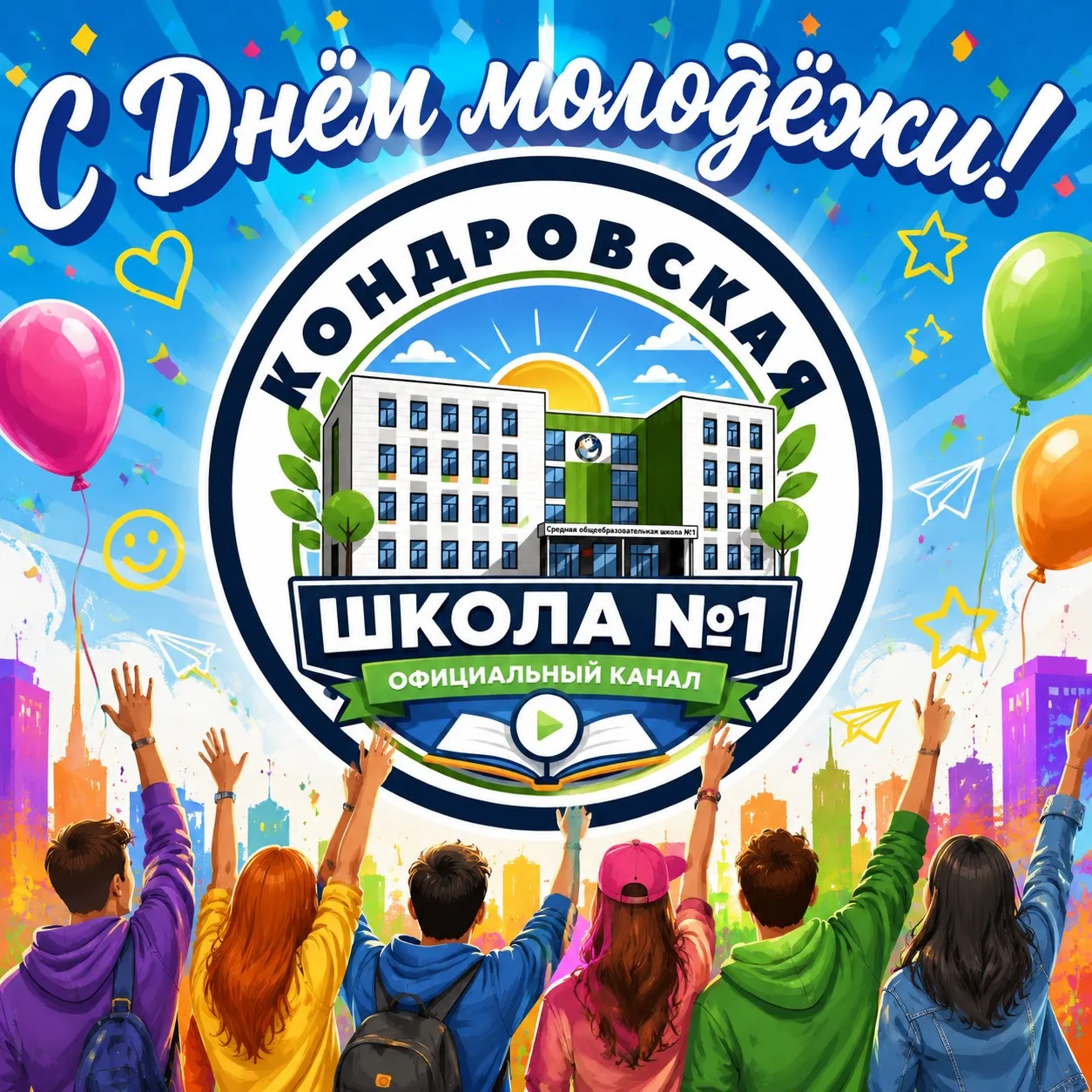 С ДНЁМ МОЛОДЁЖИ!🎉

Этот праздник — символ энергии, оптимизма и новаторства. Именно молодое поколени