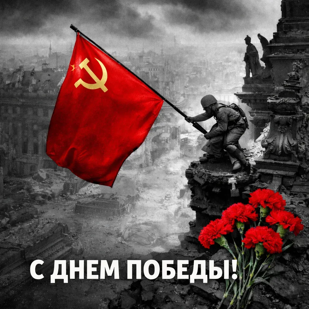 Поздравляем с великим праздником - 9 мая! Пусть подвиг защитников Отечества всегда оста...