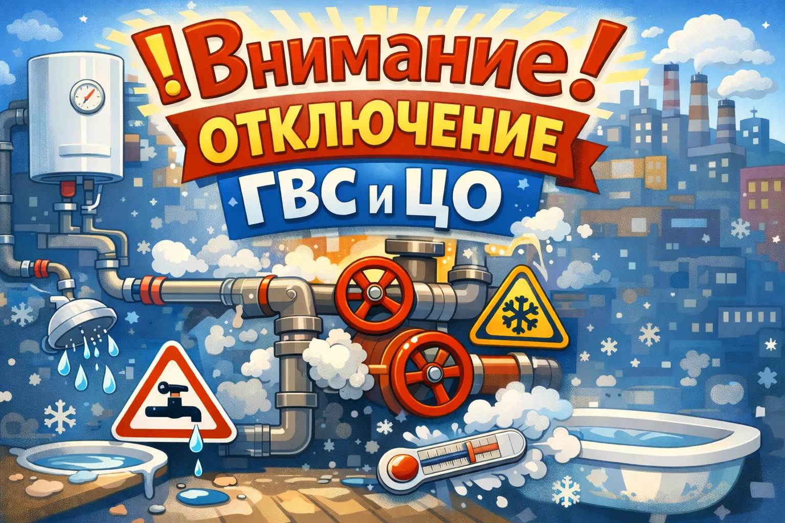 Уважаемые жители!  АО «ОКО» сообщает, что в связи с проведением ремонтных работ с 09.02.2026, 10:34⏱