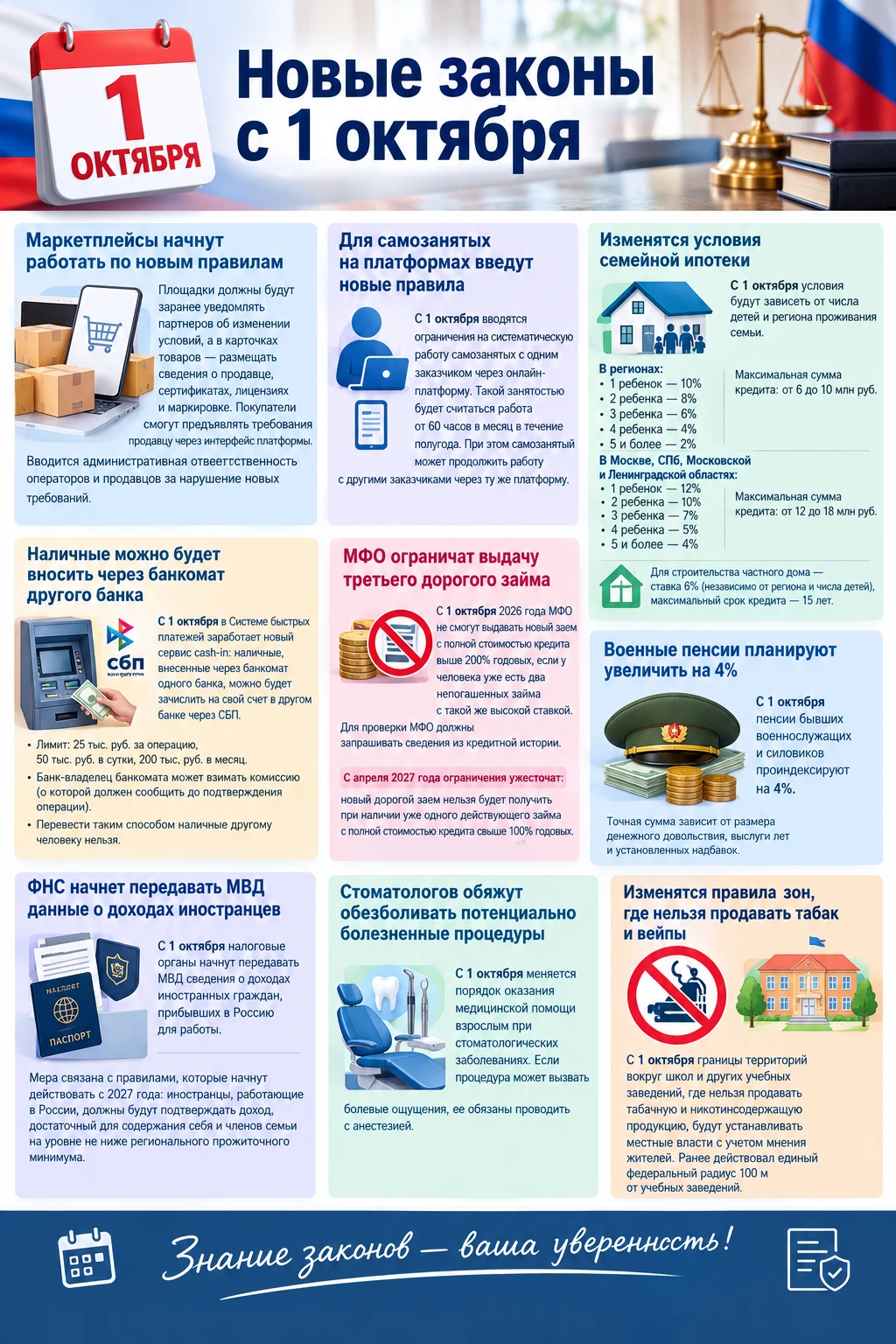 ❗️ Новые законы с 1 октября ❗️