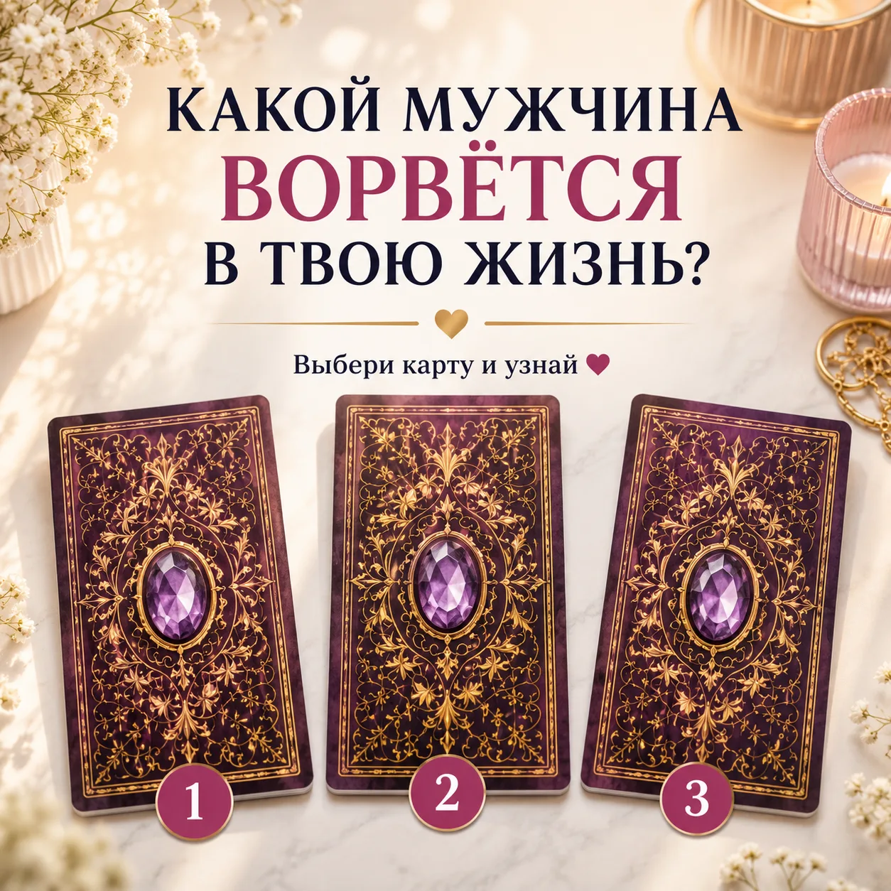 ❤️ Какой мужчина ворвётся в твою жизнь?