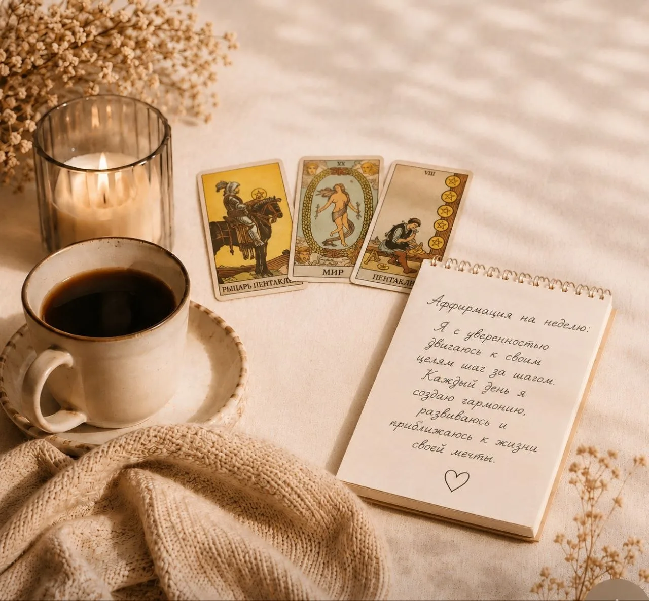☕️ Кофе дымится, карты ждут своего часа. Давайте заглянем в ближайшие семь дней и узнае...