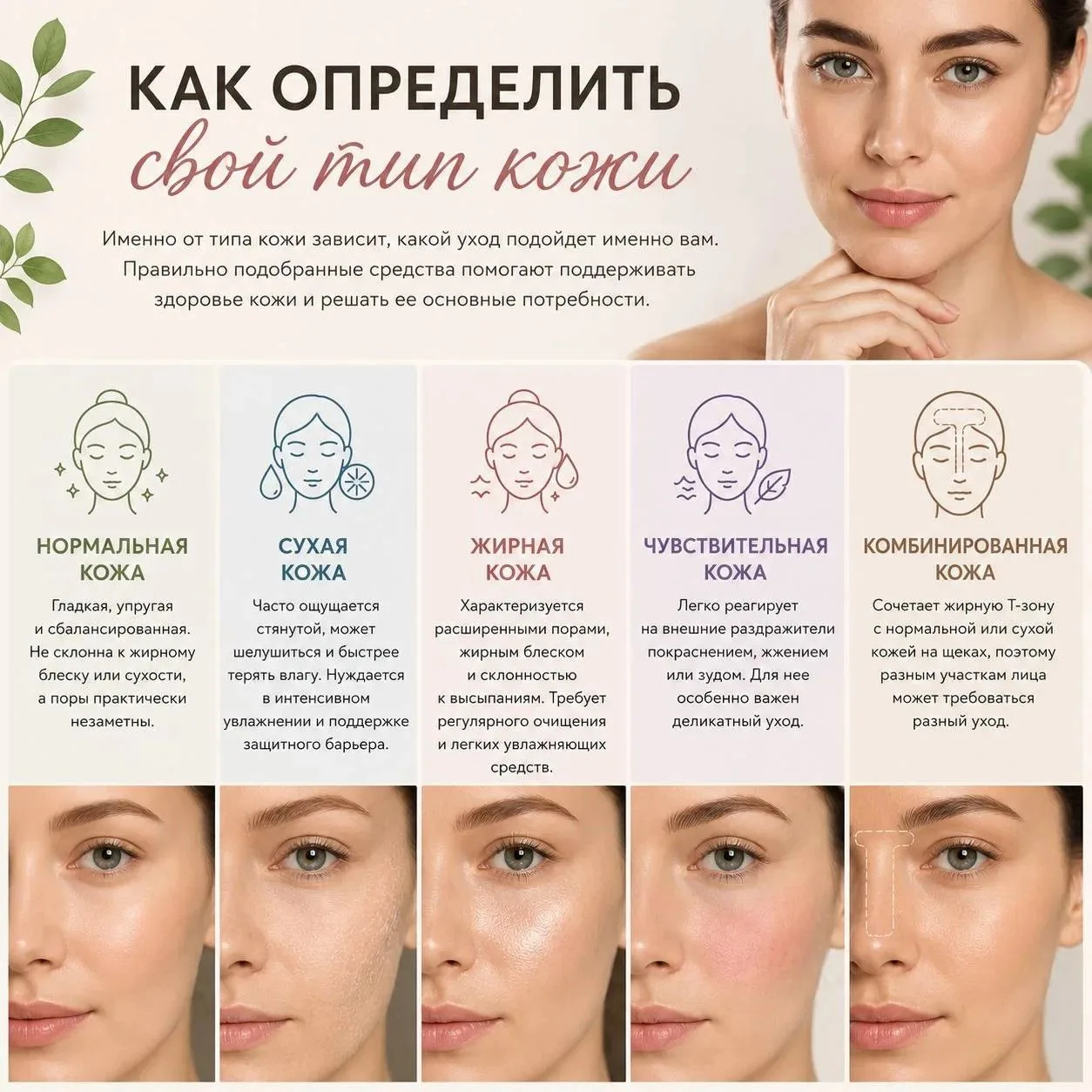 Как определить свой тип кожи?