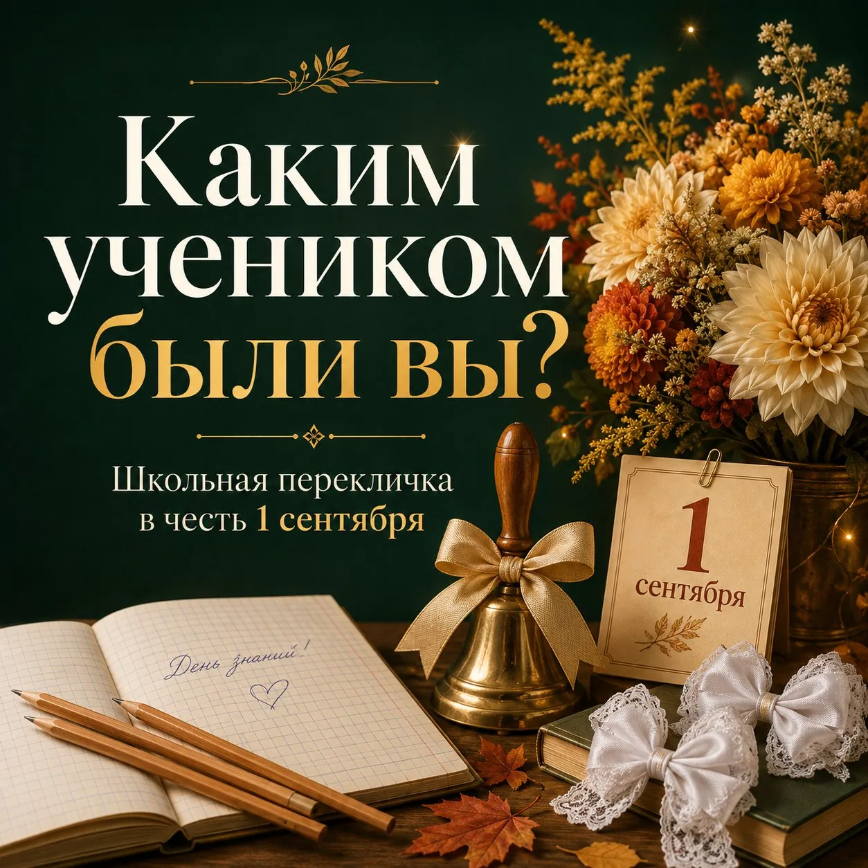 Небольшая школьная перекличка в честь 1 сентября 😄