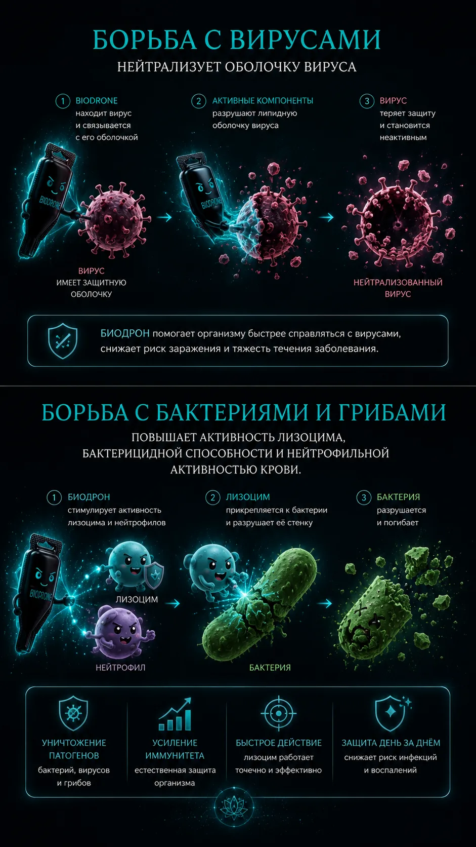 Подробно о том, как он борется с вирусами и защищает иммунитет