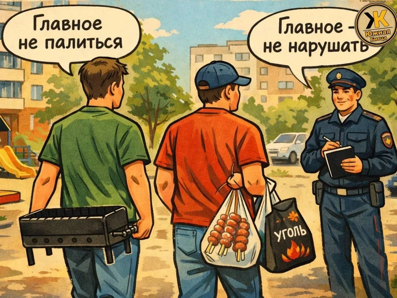 Шашлыки во дворе: романтика есть, а вот правила — тоже есть.
