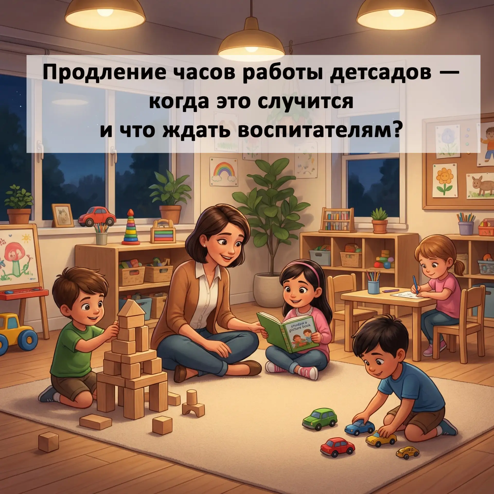 🕰️ Продление часов работы детсадов — когда это случится и что ждать воспитателям?