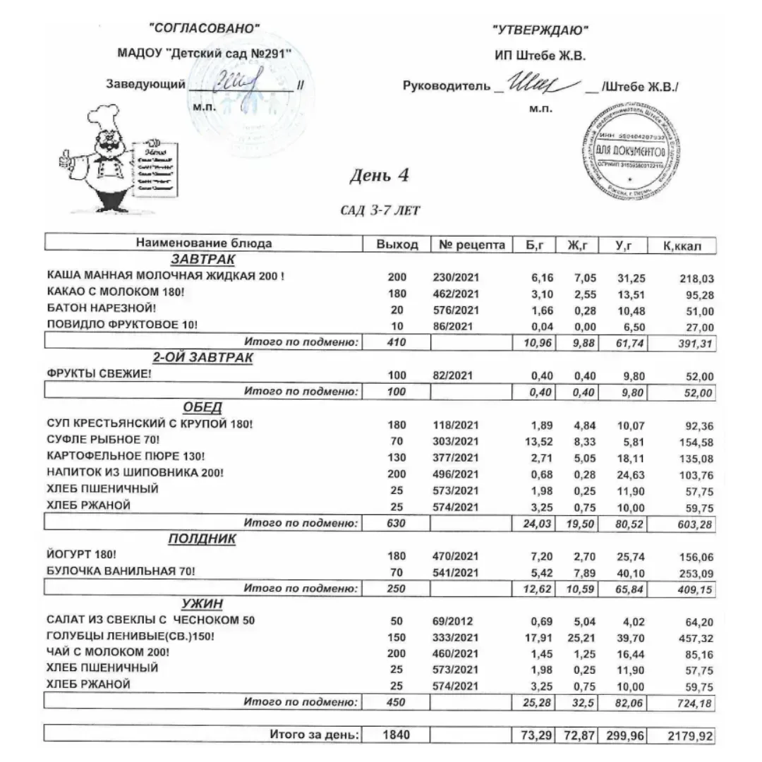 МЕНЮ