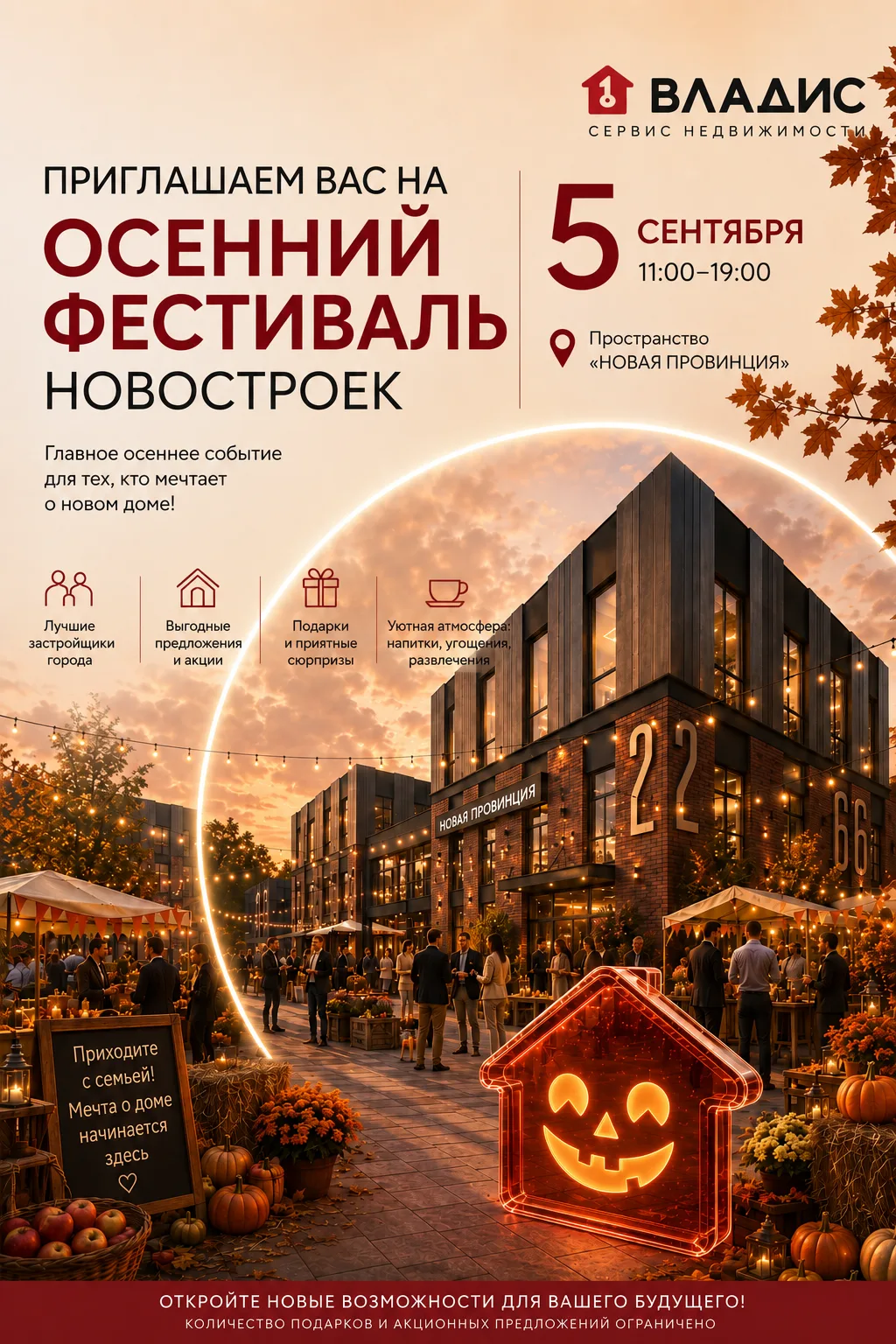 🍂 Осенний фестиваль новостроек — уже 5 сентября!